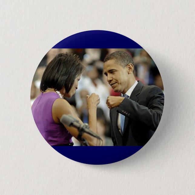 Obama Fist Pump Button (Front)