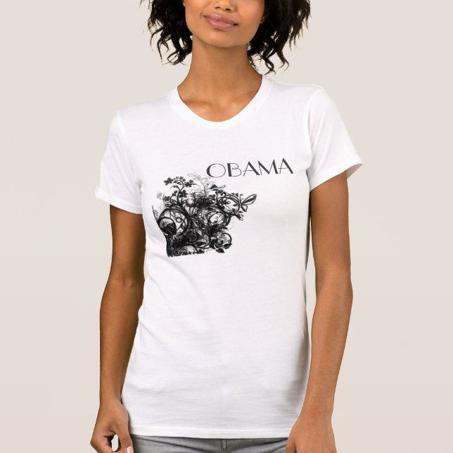 OBAMA-Flowers T-Shirt (Front)