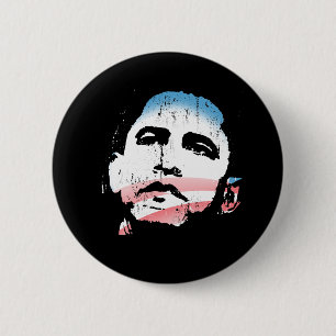 OBAMA FOR CHANGE 6 CM ROUND BADGE