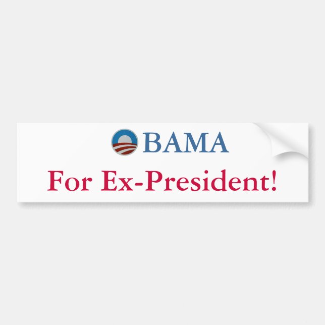 Obama for ex-president! bumper sticker (Front)