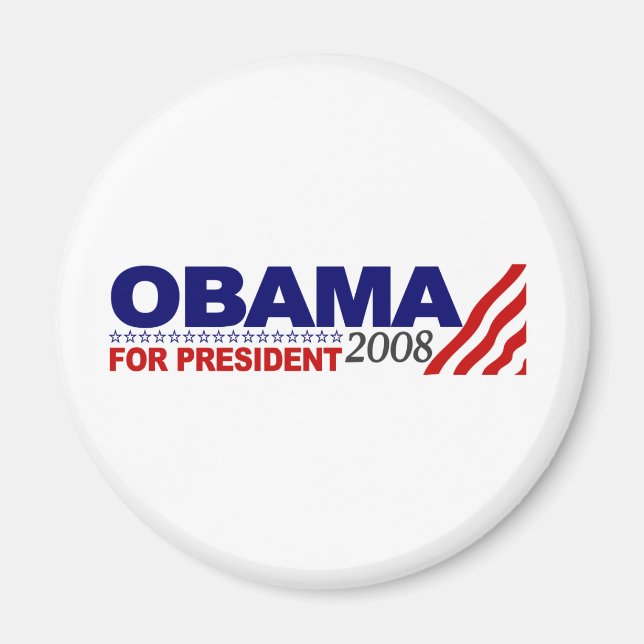 Obama For President 2008 Magnet (Front)