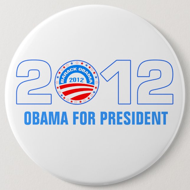 Obama For President 2012 6 Cm Round Badge (Front)