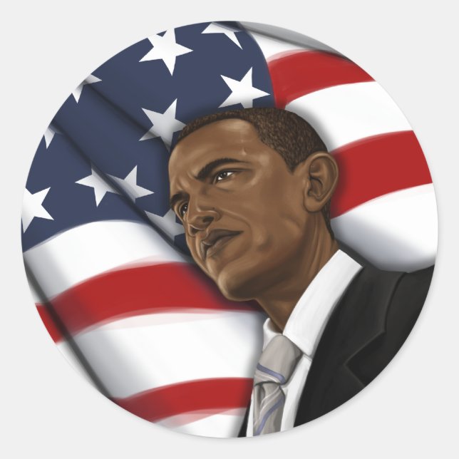 Obama for President 2012 election gear Classic Round Sticker (Front)