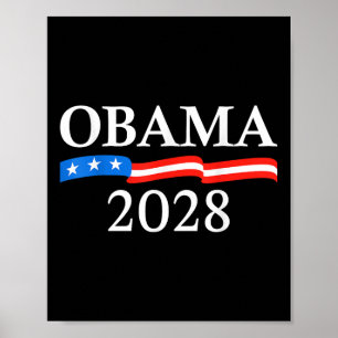 Obama For President 2028 Flag Obama 2028 Poster