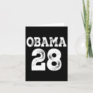 Obama For President 2028 Jersey 28 Premium Card