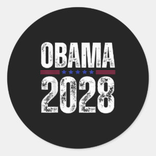 Obama For President 2028 Obama 2028 _2 Classic Round Sticker