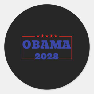 Obama For President 2028 Obama 2028 48th Premium Classic Round Sticker