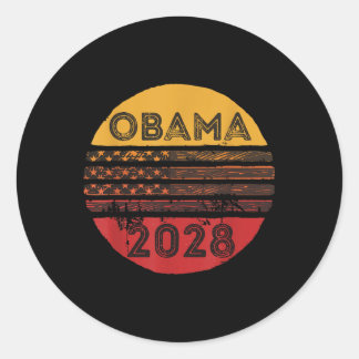 Obama For President 2028 Obama 2028 7  Classic Round Sticker