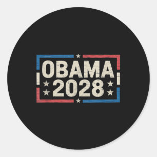 Obama For President 2028 Obama 2028 Design  Classic Round Sticker