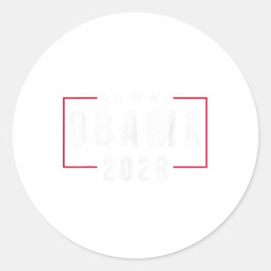 Obama For President 2028 Obama 2028 Lets Fix This Classic Round Sticker