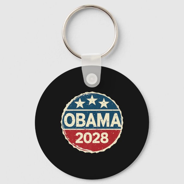 Obama For President 2028 Obama 2028 Premium 0  Key Ring (Front)