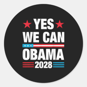 Obama For President 2028 Obama 48th President _2 Classic Round Sticker