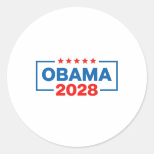 Obama For President 2028 Premium Classic Round Sticker