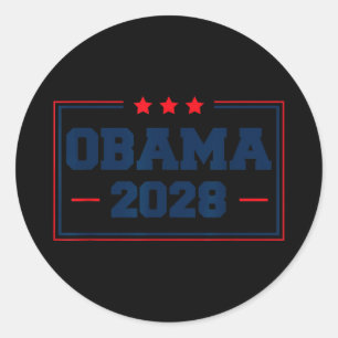 Obama For President 2028 Vote Election Barak Obama Classic Round Sticker