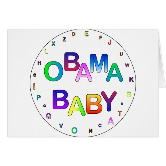 Obama for President, Baby! Card