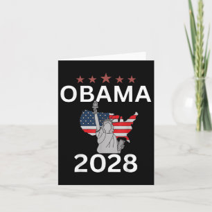 Obama For President Patriotic 2028 Political Prote Card