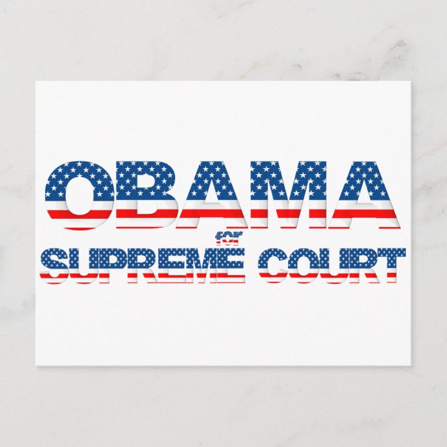 Obama for Supreme Court Postcard (Front)