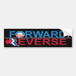 Obama Forward - Romney Reverse Bumper Sticker