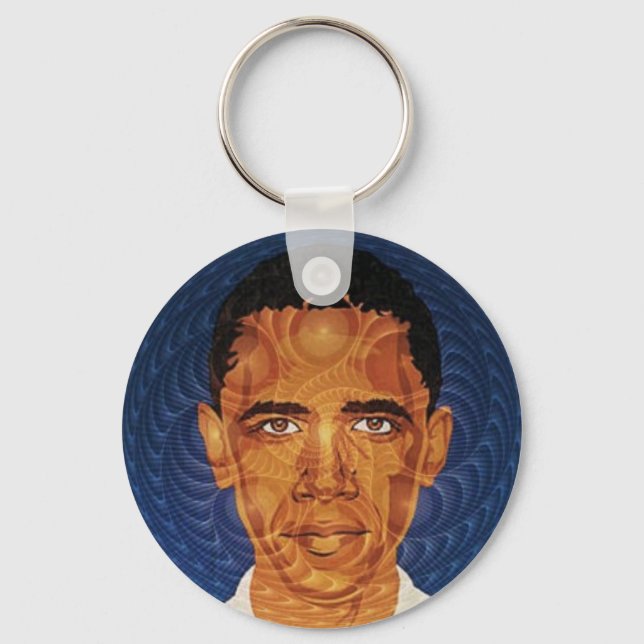 Obama Fractal Keychain (Front)