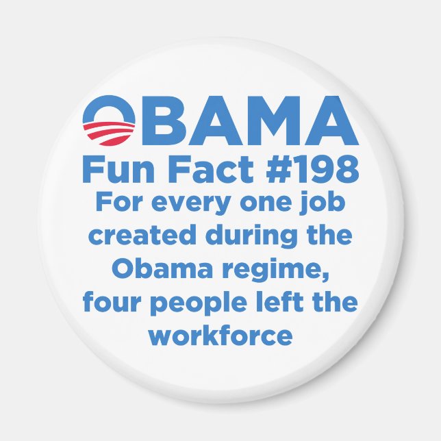 Obama Fun Facts Magnet (Front)