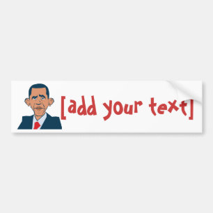 Obama - funny portrait bumper sticker