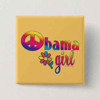 Obama Girl 15 Cm Square Badge