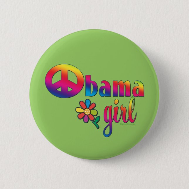 Obama Girl 6 Cm Round Badge (Front)