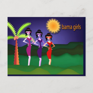 Obama girls postcard