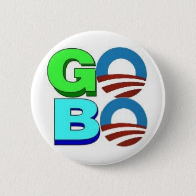 Obama GO BO Button (Front)