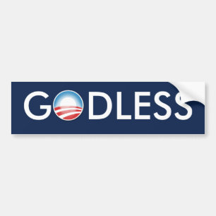 Obama GODless Bumper Sticker