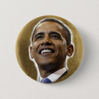 Obama Gold Leaf Button