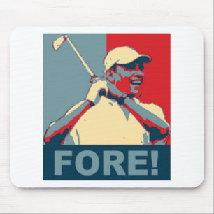 Obama Golfing FORE! Mouse Mat