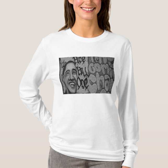 Obama Graffiti Art T-Shirt (Front)