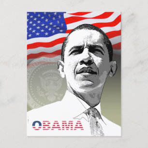 Obama - Greetings from... - Postcard - Template
