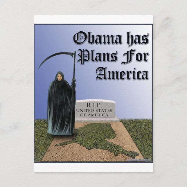 Obama Has  Plans For America Postcard (Front)