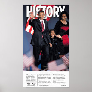 Obama: History Newspaper Poster