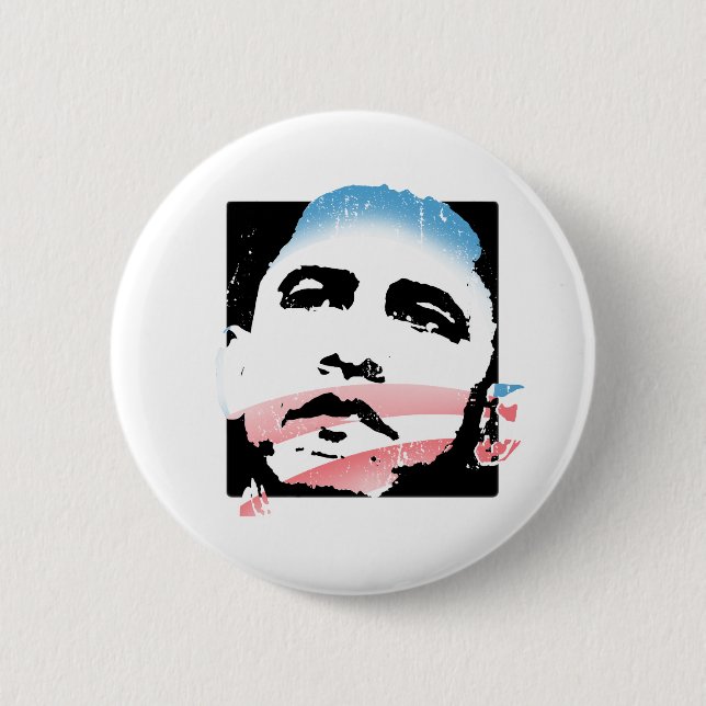 OBAMA: HOPE 6 CM ROUND BADGE (Front)