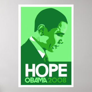 Obama - Hope Dark Green Poster