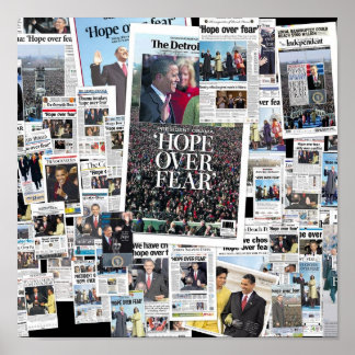 Obama: Hope Over Fear Poster