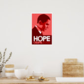 Obama Hope Poster - Dark Red (Kitchen)