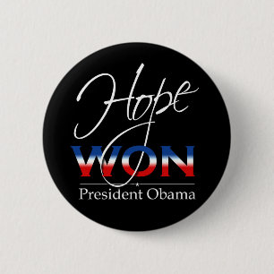 Obama HOPE WON - Button