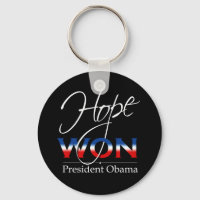 Obama HOPE WON - Keychain