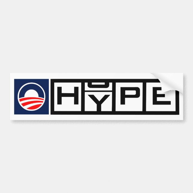 Obama HYPE Bumper Sticker (Front)