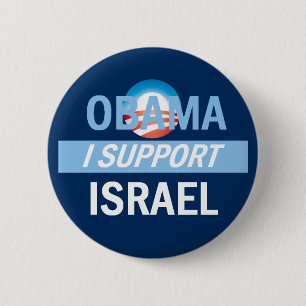 Obama I Support Israel Button