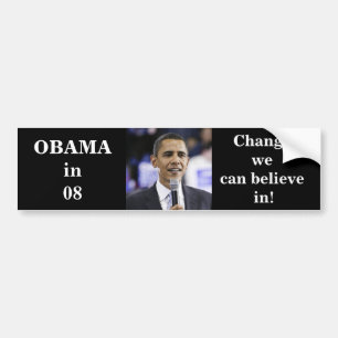 OBAMA in 08 Bumper Sticker