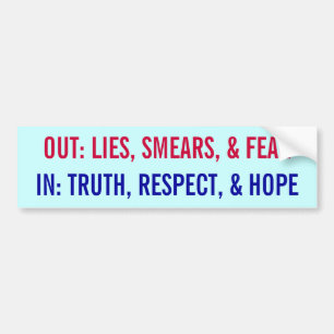 Obama In and Out Bumper Sticker