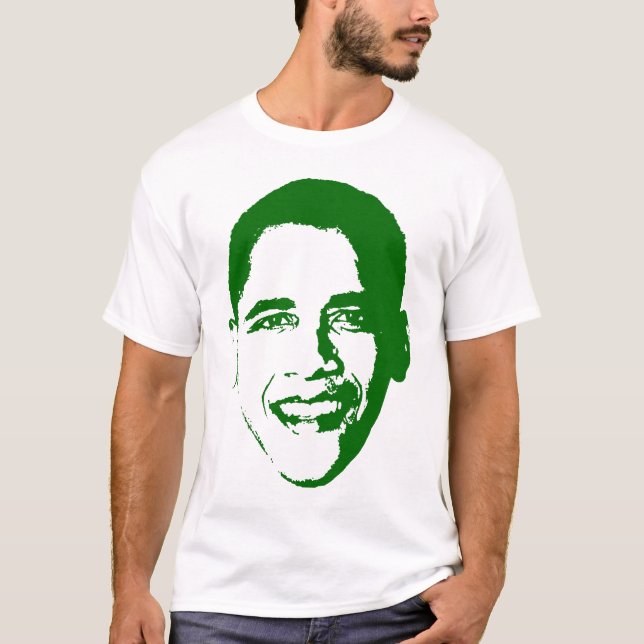Obama in Green. T-Shirt (Front)