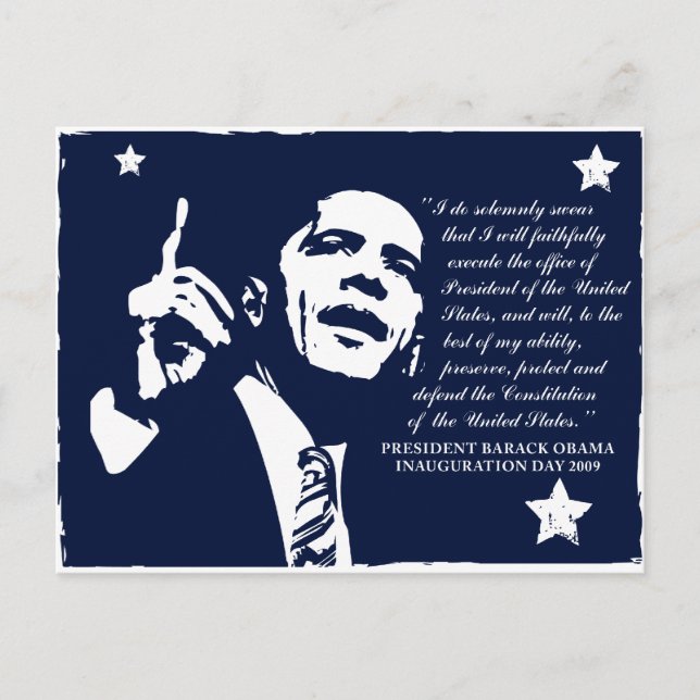 Obama Inaugural Speech Postcard (Front)
