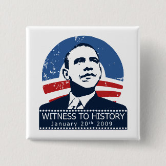 Obama Inauguration 15 Cm Square Badge