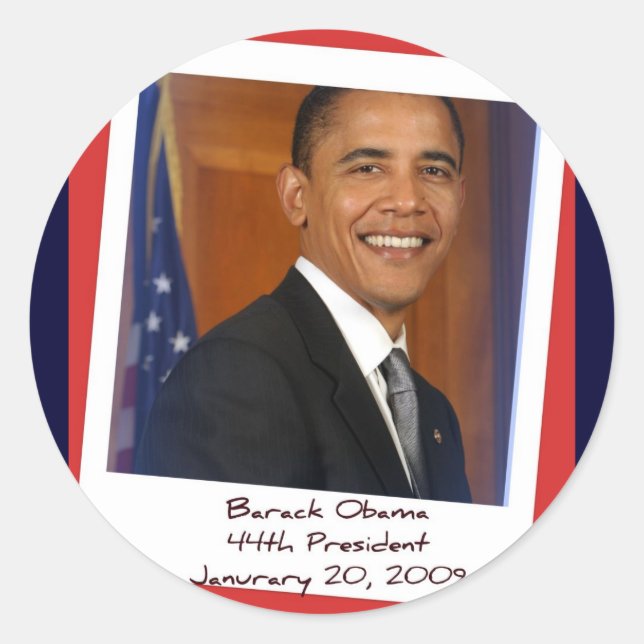 Obama Inauguration 2009 Stickers (Front)